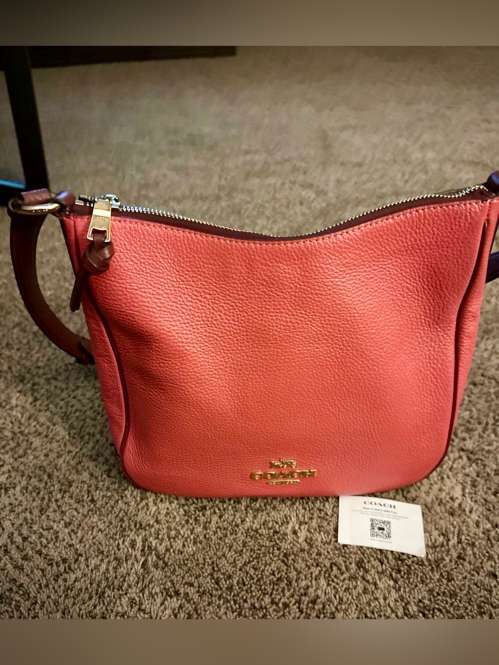 Coach Watermelon Strawberry Pink Ellie File Crossbody - Picture 6 of 12